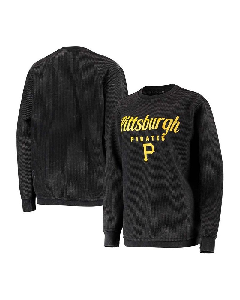Women's Black Pittsburgh Pirates Comfy Cord Pullover Sweatshirt Black $45.89 Sweatshirts