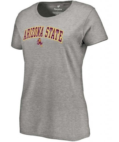 Women's Gray Arizona State Sun Devils Campus T-shirt Gray $12.04 Tops