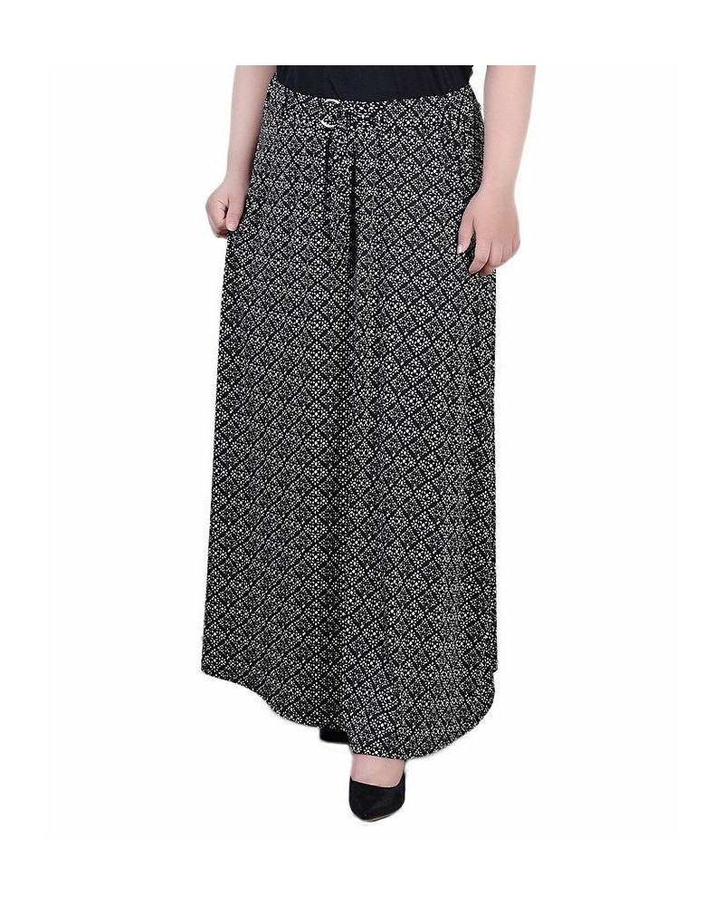 Plus Size Maxi Length Skirt Black White Geometric $14.77 Skirts