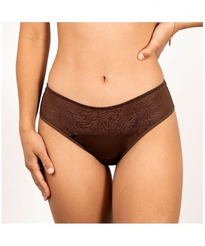 Leak proof Lace Hipster Brown $23.00 Panty
