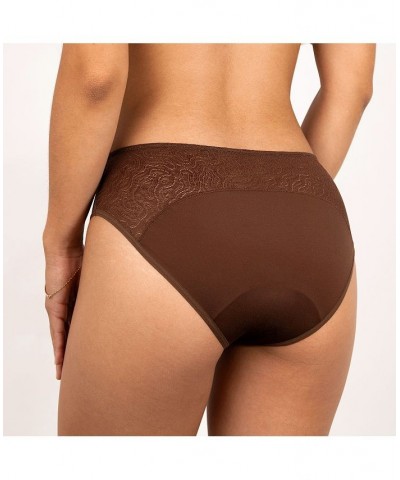 Leak proof Lace Hipster Brown $23.00 Panty