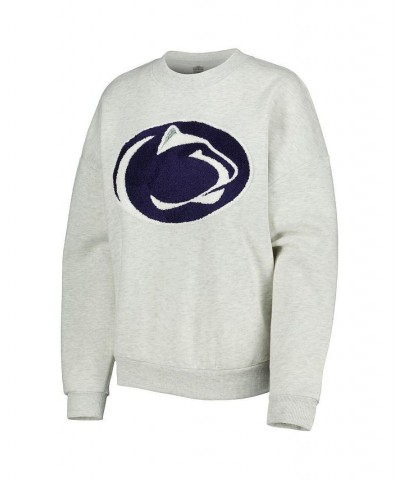 Women's Heather Gray Penn State Nittany Lions Chenille Patch Fleece Sweatshirt Heather Gray $37.39 Sweatshirts