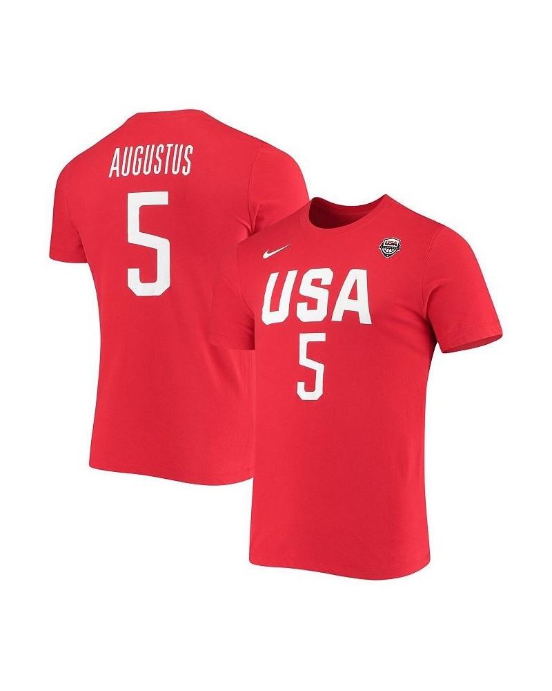 Women's Seimone Augustus USA Basketball Red Name and Number Performance T-shirt Red $24.00 Tops