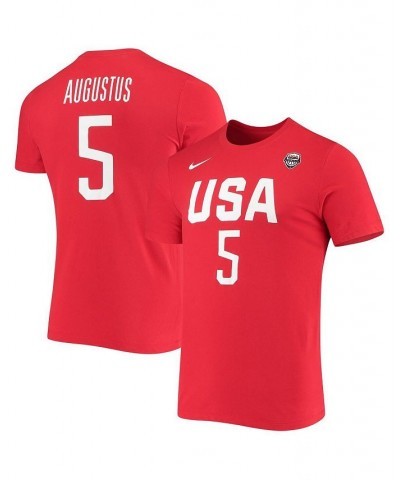 Women's Seimone Augustus USA Basketball Red Name and Number Performance T-shirt Red $24.00 Tops
