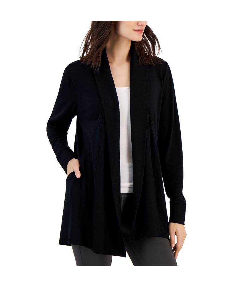 Women's Butter French Terry Cardigan Black $14.28 Jackets