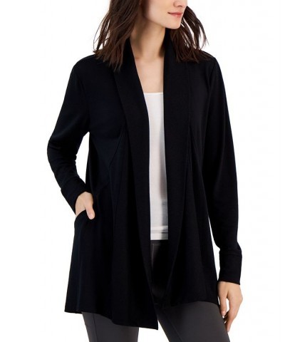 Women's Butter French Terry Cardigan Black $14.28 Jackets