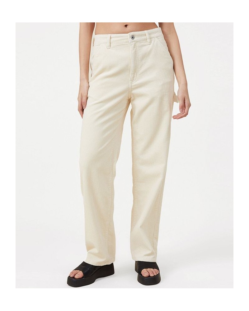 Women's Cord Carpenter Jeans Tan/Beige $41.59 Jeans