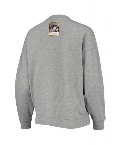 Women's Heathered Gray Boston Red Sox Cooperstown Collection Logo Lightweight Pullover Sweatshirt Heathered Gray $35.00 Sweat...