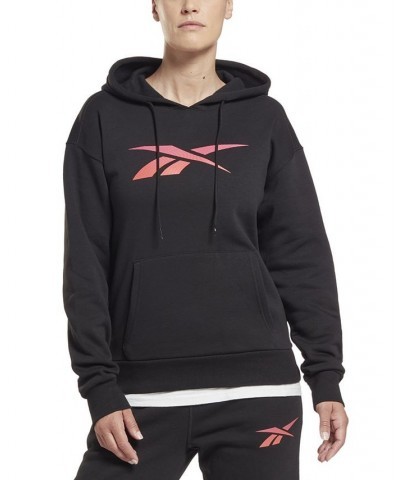 Women's Vector Logo Fleece Hoodie Black $20.35 Sweatshirts
