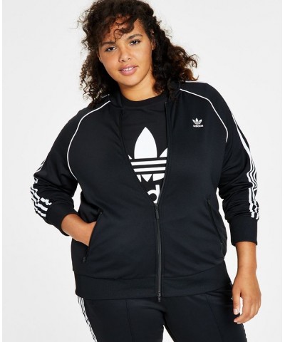 Women's Superstar Track Jacket PrimeBlue XS-4X Black $38.25 Jackets