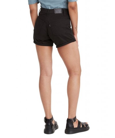 Women's Mid-Length Shorts Black And Black $28.99 Shorts