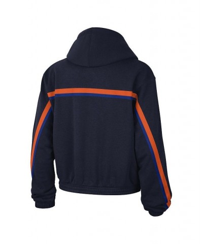 Women's Brand Navy New York Knicks Courtside Statement Edition Pullover Hoodie Navy $39.95 Sweatshirts