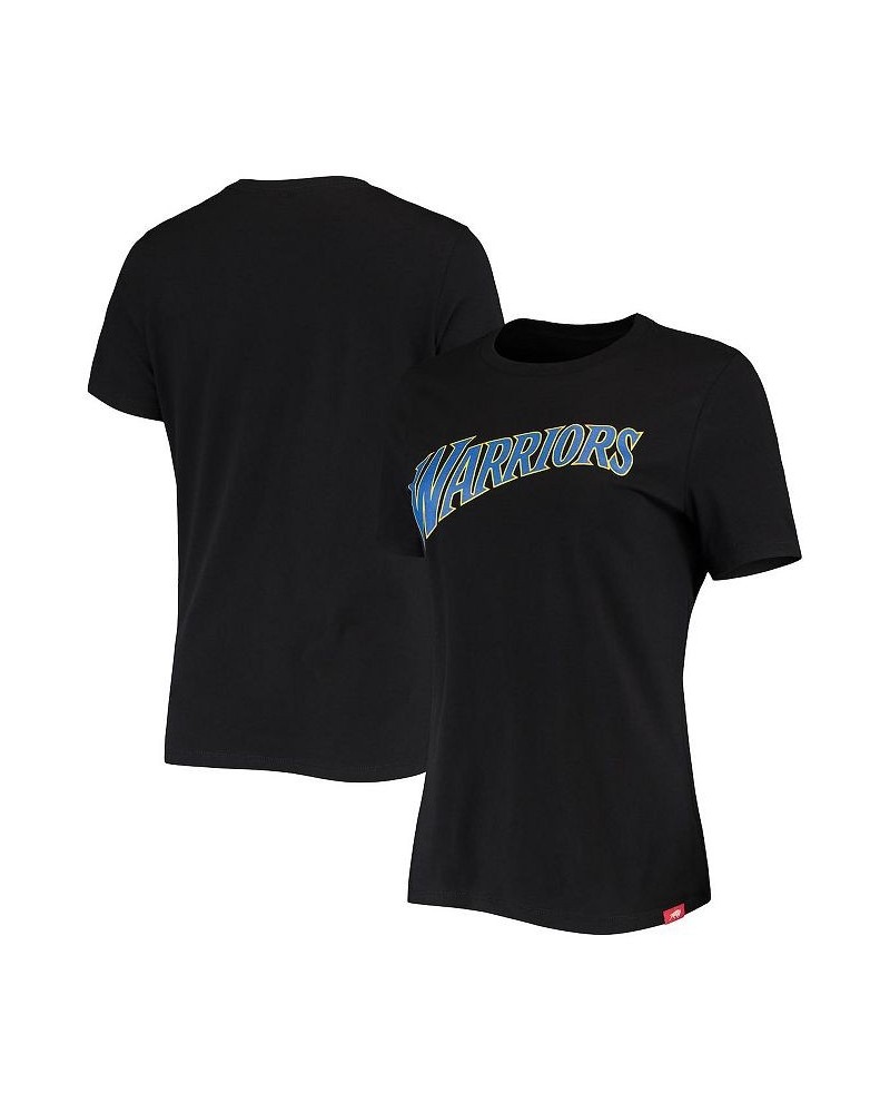Women's Black Golden State Warriors Arcadia T-shirt Black $23.32 Tops