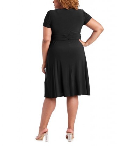 Plus Size Cascade Dress Black $39.60 Dresses