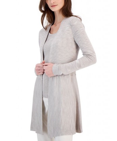 Women's Monteray Space-Dyed Open-Front Cardigan Brown $32.44 Sweaters