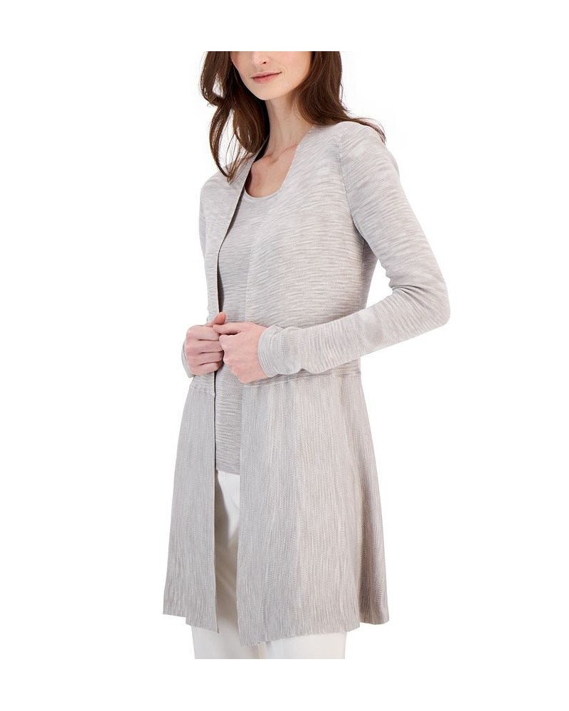 Women's Monteray Space-Dyed Open-Front Cardigan Brown $32.44 Sweaters