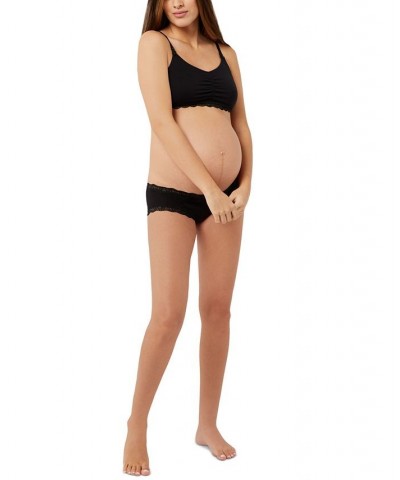 Pullover Lace Maternity & Nursing Bra Black $17.63 Bras