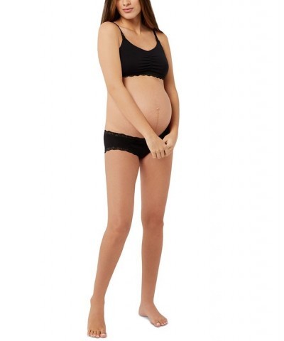 Pullover Lace Maternity & Nursing Bra Black $17.63 Bras