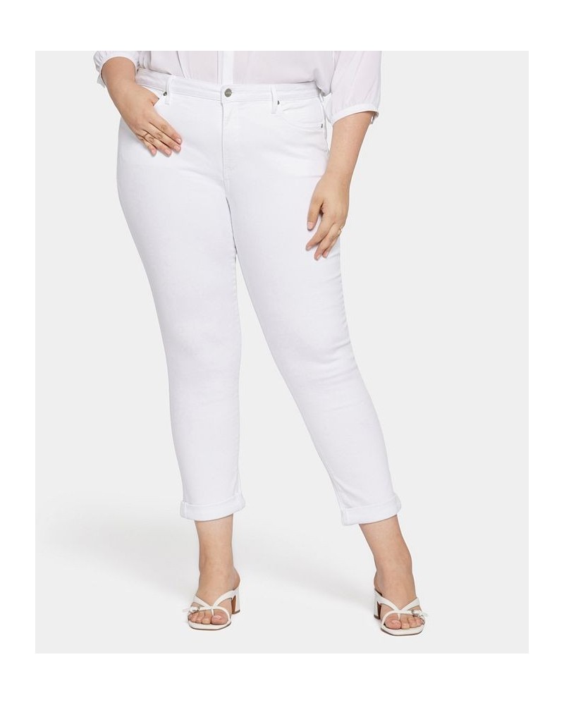 Plus Size Sheri Slim Ankle Optic White $38.00 Jeans