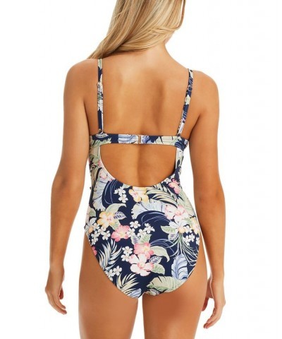 Women's Stranded In Paradise Ruffled Swimsuit Multi $57.60 Swimsuits