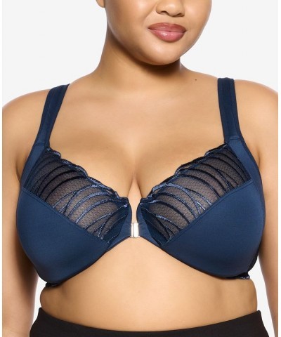 Paramour Women's Angie Minimizer Bra Blue $15.70 Bras