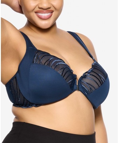 Paramour Women's Angie Minimizer Bra Blue $15.70 Bras