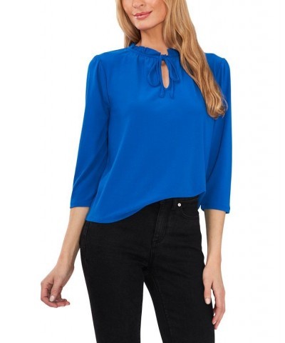 Tie-Front Top Lapis Blue $26.37 Tops