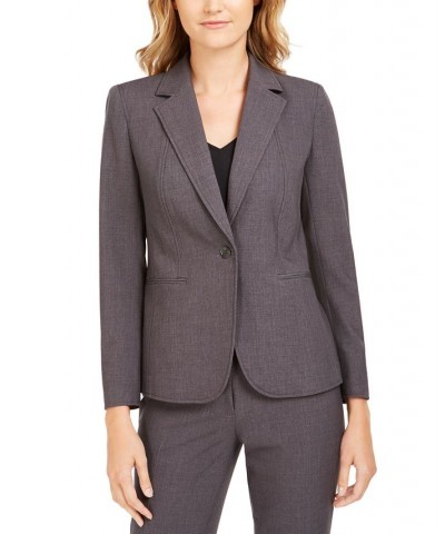 Single-Button Notched-Lapel Blazer Zinc/anne Black $49.17 Jackets