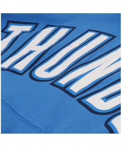 Women's Branded Blue Oklahoma City Thunder Baseline Spirit Jersey V-Neck T-shirt Blue $26.32 Tops