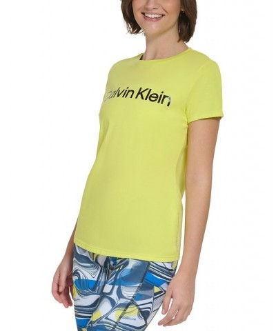 Women's Short-Sleeve Logo Tee Yellow $12.20 Tops