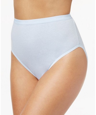 Full Cut Fit Hi Cut Brief Underwear DFFF62 Blue $8.75 Panty