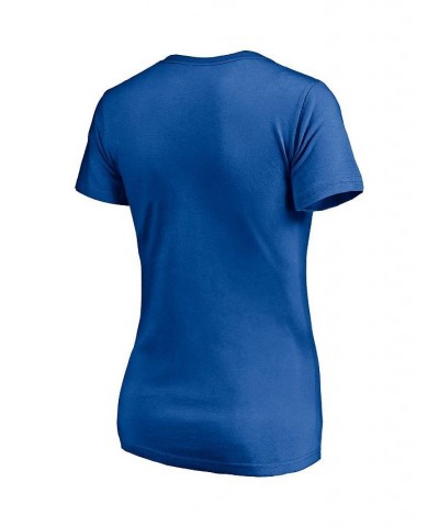 Women's Branded Royal Kansas City Royals Compulsion to Win V-Neck T-shirt Royal $21.99 Tops