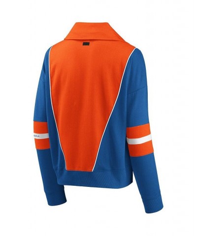 Women's Royal and Orange Florida Gators Colorblocked Half-Zip Jacket Royal, Orange $36.80 Jackets