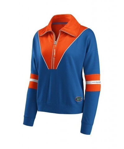 Women's Royal and Orange Florida Gators Colorblocked Half-Zip Jacket Royal, Orange $36.80 Jackets