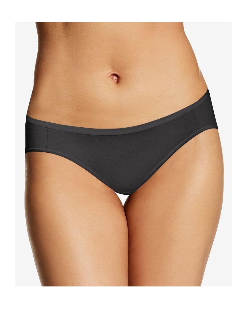 Women's Cotton Comfort Bikini Underwear Black $9.24 Panty