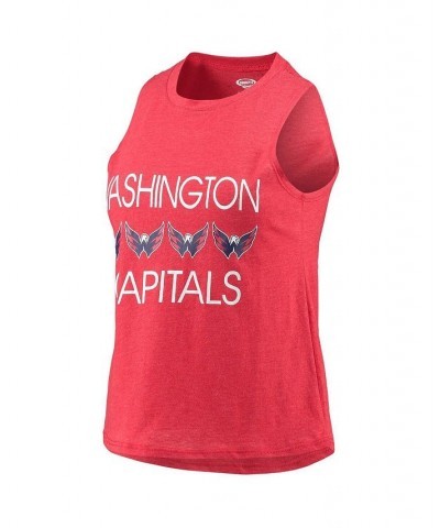 Women's Red Navy Washington Capitals Meter Tank Top and Pants Sleep Set Red, Navy $33.14 Pajama