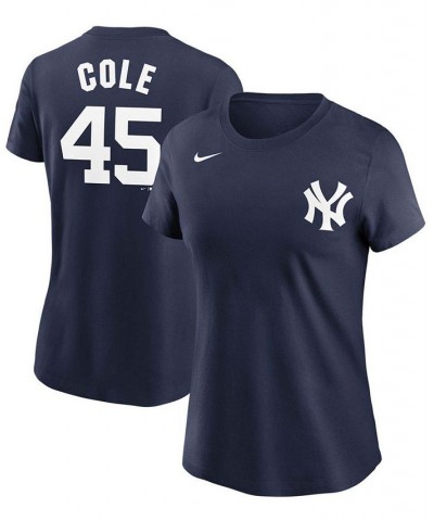 Women's Gerrit Cole Navy New York Yankees Name Number T-shirt Navy $29.49 Tops