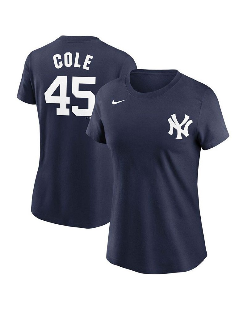 Women's Gerrit Cole Navy New York Yankees Name Number T-shirt Navy $29.49 Tops