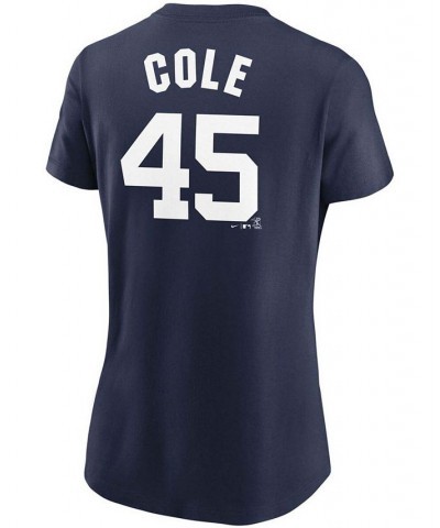 Women's Gerrit Cole Navy New York Yankees Name Number T-shirt Navy $29.49 Tops