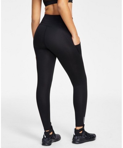 Women's High-Waist Pocket Leggings Black $24.90 Pants