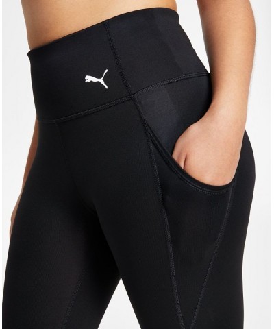 Women's High-Waist Pocket Leggings Black $24.90 Pants