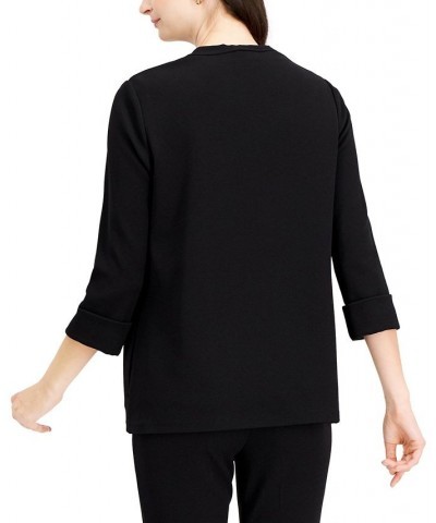 Open-Front Cardigan Jacket Black $35.39 Sweaters