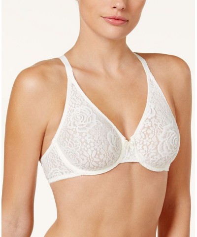Halo Lace Molded Underwire Bra 851205 Up To G Cup Ivory (Nude 5) $32.64 Bras