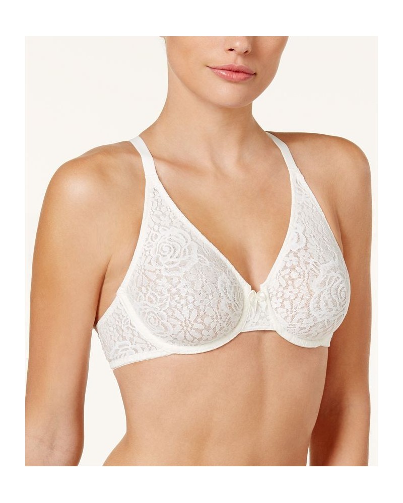 Halo Lace Molded Underwire Bra 851205 Up To G Cup Ivory (Nude 5) $32.64 Bras