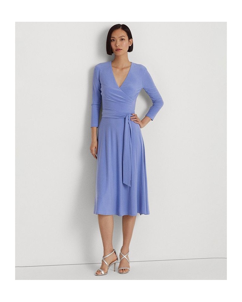 Surplice Jersey Dress Blue $51.15 Dresses