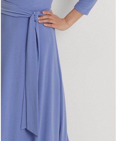 Surplice Jersey Dress Blue $51.15 Dresses