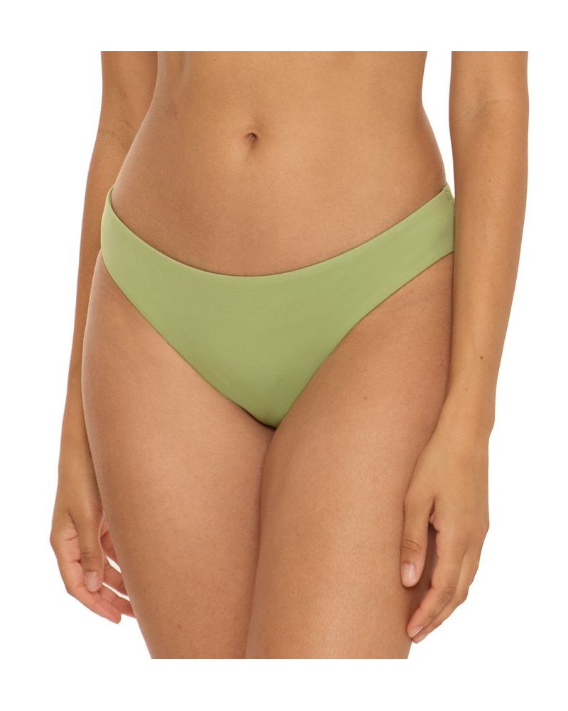 Women's Color Code Shirred-Back Hipster Bikini Bottoms Green $29.00 Swimsuits