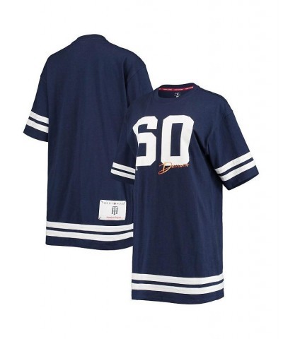 Women's Navy Denver Broncos Clair Half-Sleeve Dress Navy $34.30 Dresses