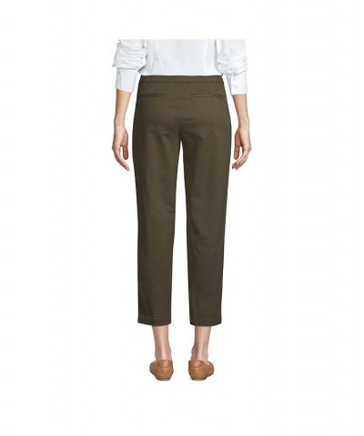 Women's Tall Mid Rise Pull On Knockabout Chino Crop Pants Forest moss $39.75 Pants