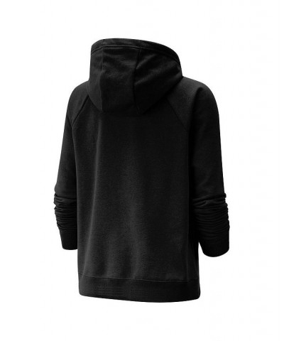 Women's Black Canada Soccer Varsity Raglan Tri-Blend Pullover Hoodie Black $43.19 Sweatshirts